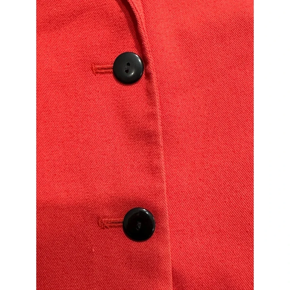 Norton McNaughton Blazer Womens Size 10 Orange 3 Button Vintage‎ Lined Flaws